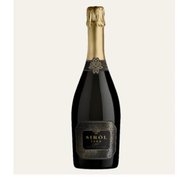Butelka Bella Sirol Zero White Sparkling 0 – białego musującego napoju bezalkoholowego 0,75 l.