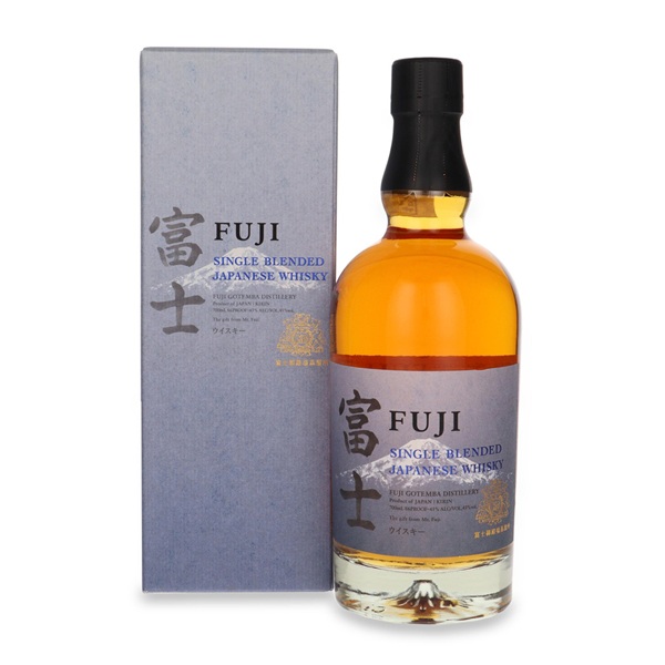 Butelka FUJI Single Blended Japanese Whisky 43% 0,7L z Fuji Gotemba Distillery w Japonii.
