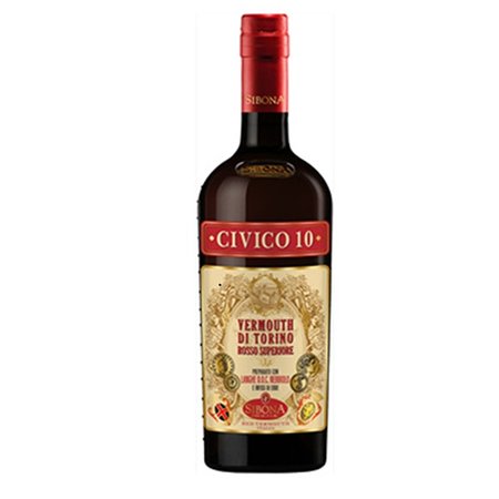 VERMOUTH DI TORINO CIVICO 10 18%  Distilleria Sibona