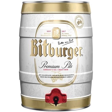 Piwo BITBURGER PREMIUM PILS – BECZKA 5L