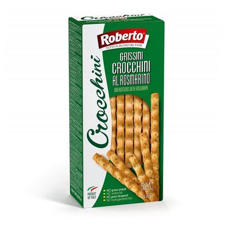 GRISSINI CROCCHINI ROSMARINO GRUBE PALUSZKI Z ODROBINĄ SOLI I ROZMARYNEM