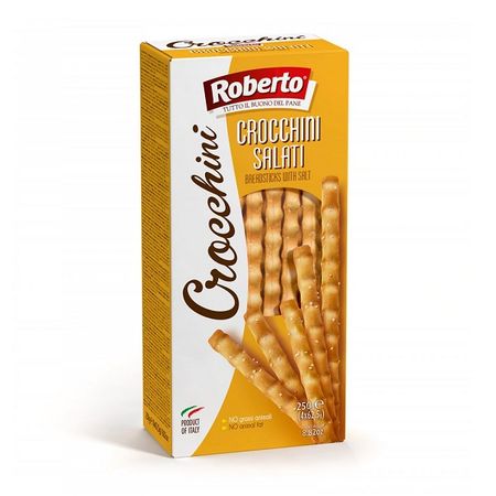 GRISSINI CROCCHINI FORMA GRUBYCH PALUSZKÓWZ ODROBINĄ SOLI