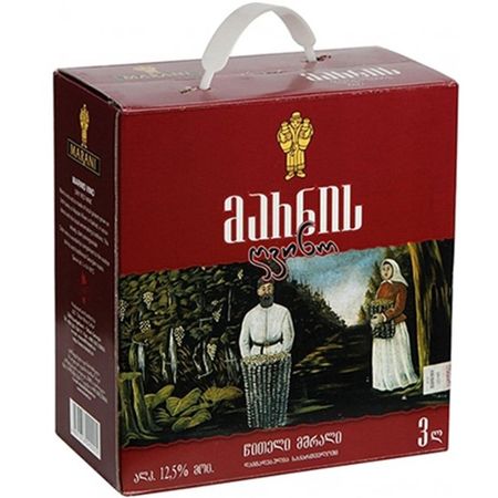 Marani Marnis Gvino Red Semi-Dry – Bag‑in‑Box 3 L
