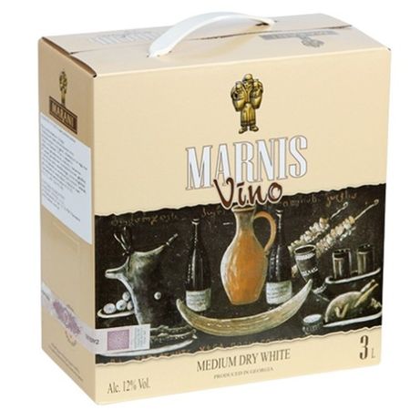 Marani Marnis Gvino White Semi‑Dry – Bag‑in‑Box 3 L