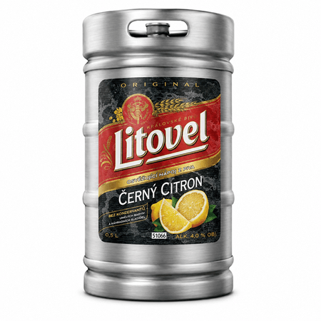 Piwo Litovel Black Lemon KEG 30 l