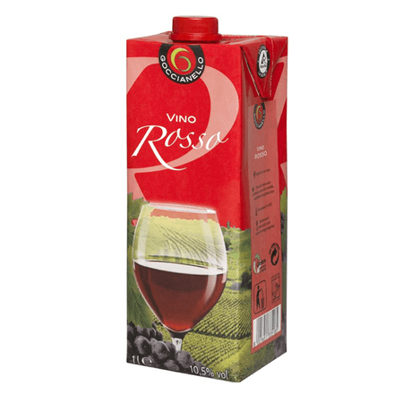 POLETTI Vino Rosso Brick 1L wino stołowe