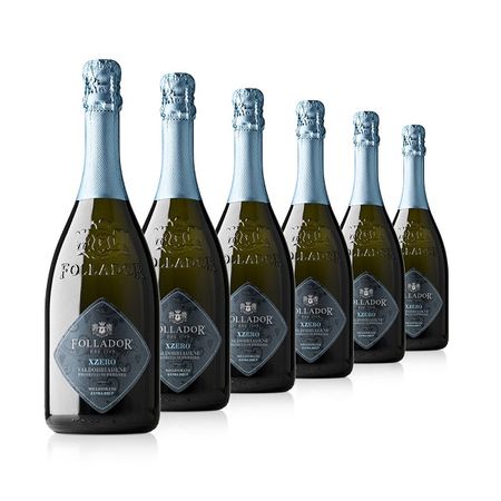 Follador Prosecco Valdobbiadene Superiore DOCG Extra Brut Millesimato X Zero 6 Butelek Zestaw