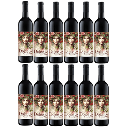 Dolce MI włoskie wino Poziomkowe 12 butelek 750 ml