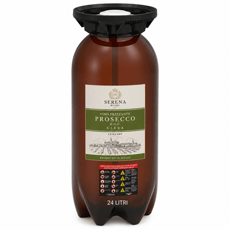 Wino Bianco Frizzante Prosecco Keg 24L Serena GLERA  przyłącze typu A